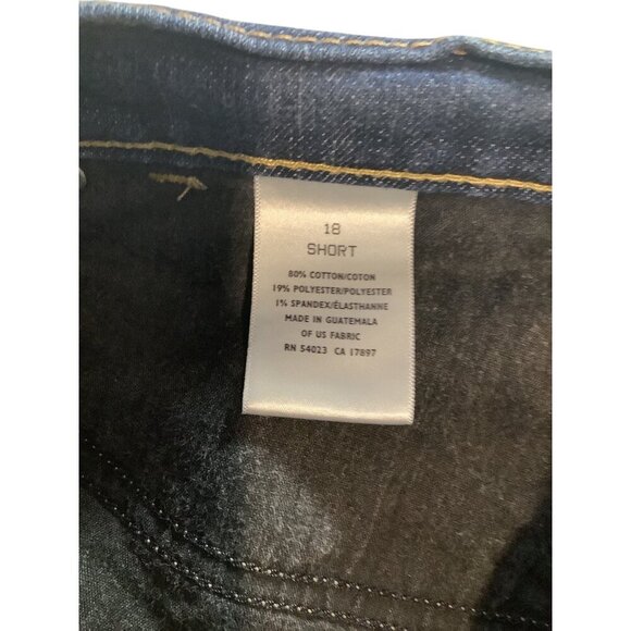 Old Navy The Flirt Womens Denim Jeans Mid Rise Stretch Blue Sz 18 Short Bootcut - Picture 4 of 13